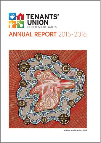 The cover of the Tenant's Union Annual Report