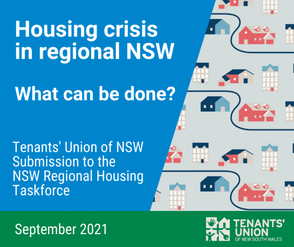 Text reads Housing crisis in regional NSW, What can be done? TUNSW submission, image: http://www.freepik.com">Designed by Freepik