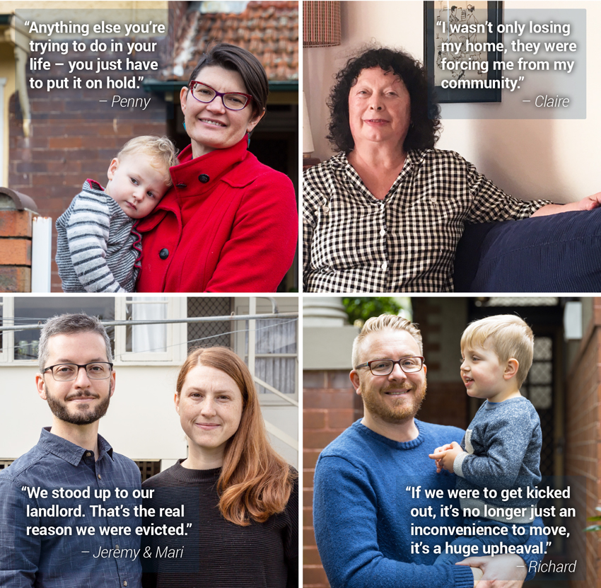 Tenants tell their stories to Make Renting Fair