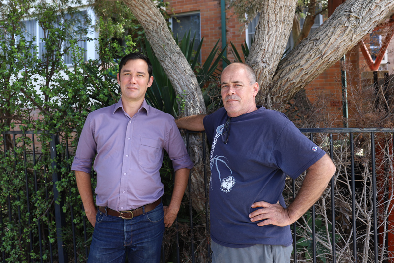 David Maloney (EATS Tenant Advocate) with David Bott.