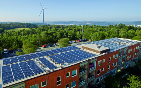 Solar panels in Sweden